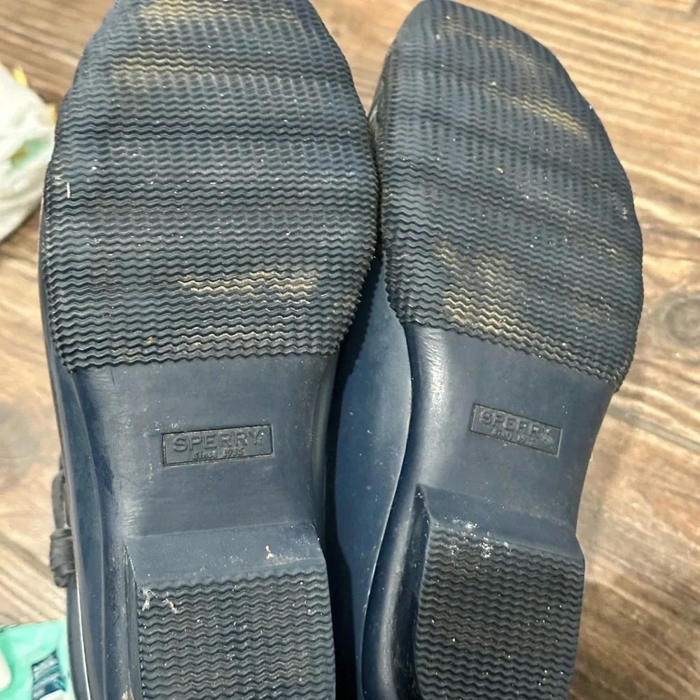 Sperry Navy Salt Water Duck Rain Boots - Picture 8 of 8